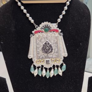 SILVER PENDENT SET | SILVER PENDENT | SILVER GOLI MALA